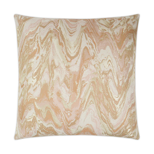 D.V. KAP HOME   24" x 24" Malta Pillow - Blush Glam, Abstract    - 3084-B-2424