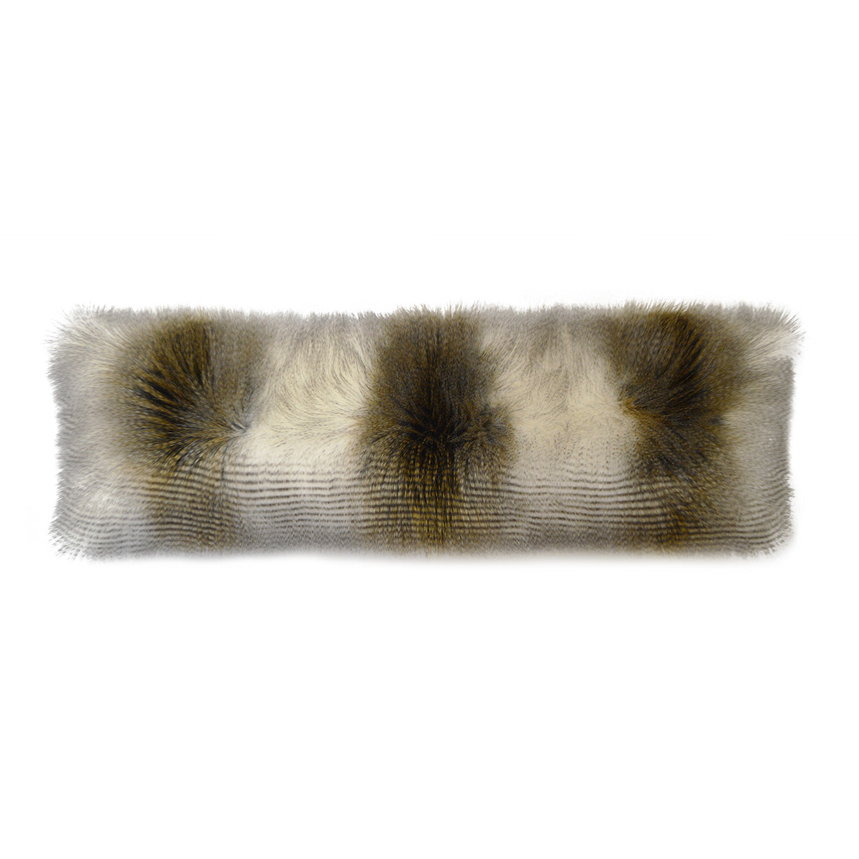 D.V. KAP HOME   14" x 42" Fur Bolster Pillow - Alaskan Hawk Faux Fur    - 3085-AH-1442