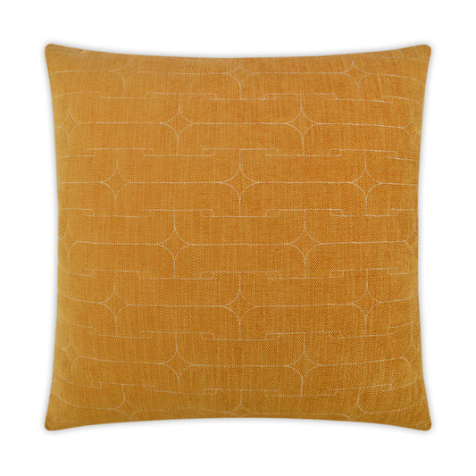 D.V. KAP HOME   24" x 24" Unchained Pillow - Mustard Modern    - 3103-M-2424