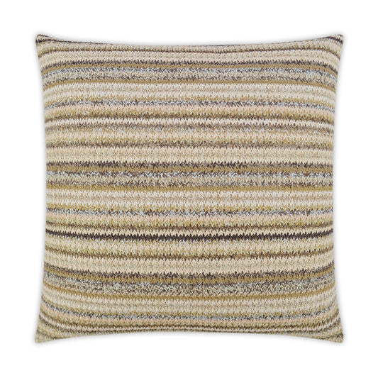 D.V. KAP HOME   24" x 24" Raffia Weave Pillow - Beach Global, Stripes    - 3104-B-2424