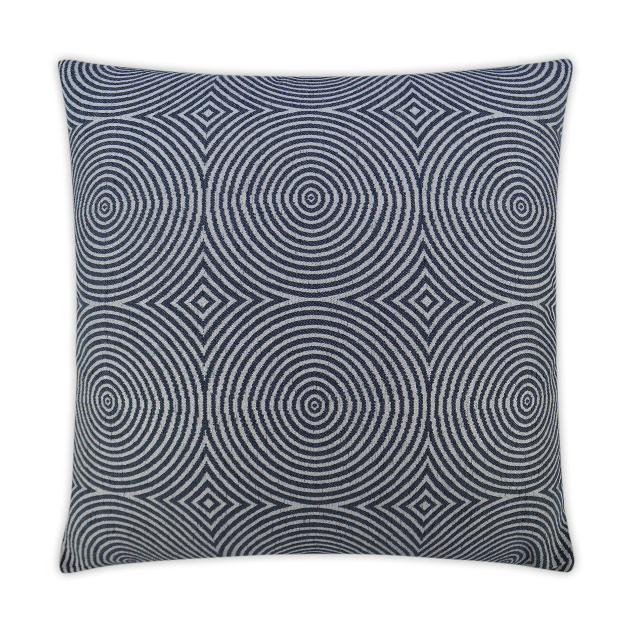 D.V. KAP HOME   24" x 24" Transform Pillow - Indigo Modern, Geometric    - 3105-I-2424