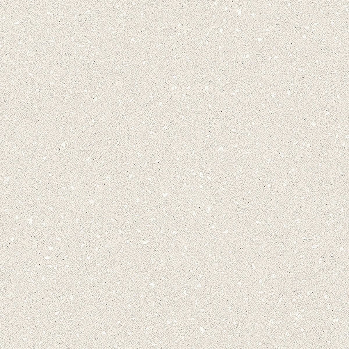 Beige speckled terrazzo-inspired surface with tiny white flecks; warm neutral stone texture