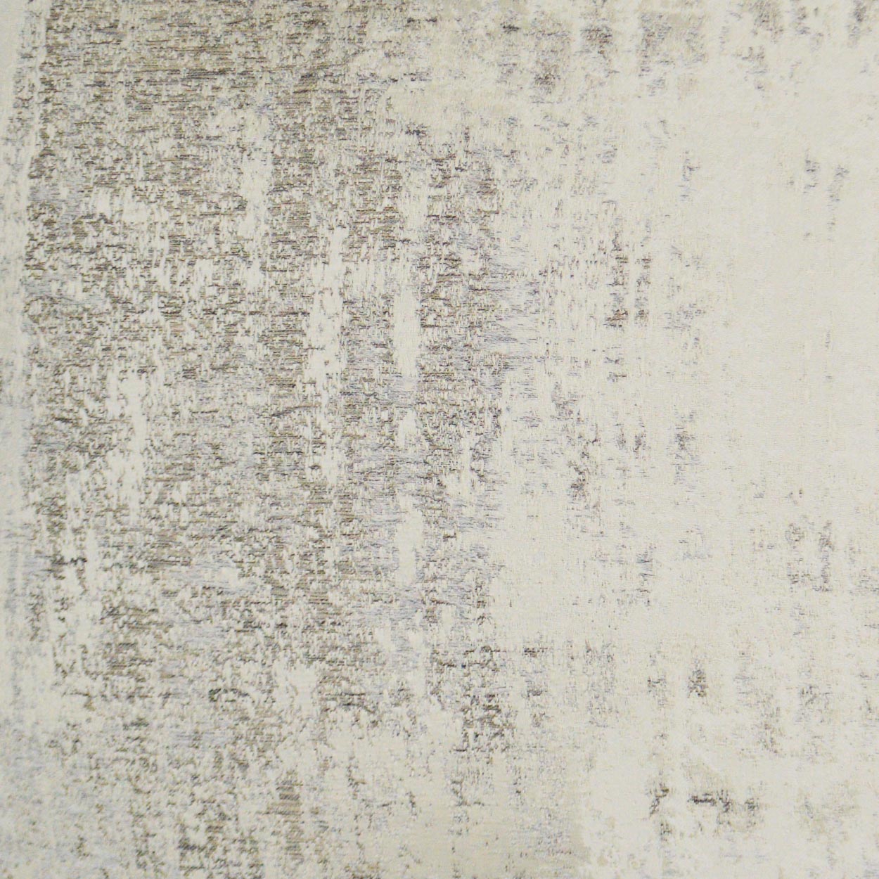 Beige fabric with subtle gray distressed pattern and soft woven texture for a rustic modern look.