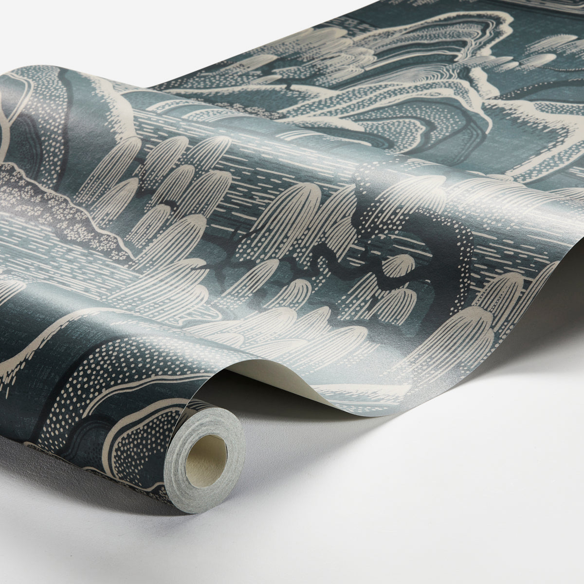 SCHUMACHER WALLCOVERING  BORASTAPETER INDIGO GARDEN   BLUE   - 3133