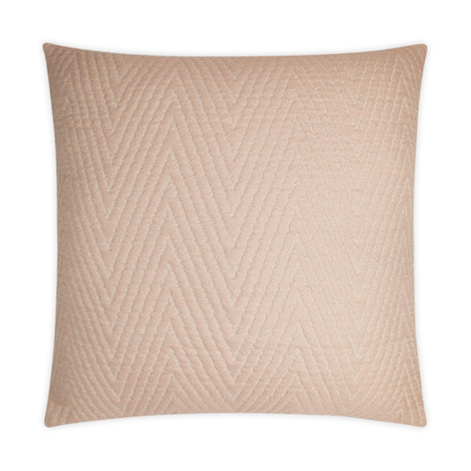 D.V. KAP HOME   24" x 24" Demure Pillow - Blush Solid, Chevron    - 3138-B-2424