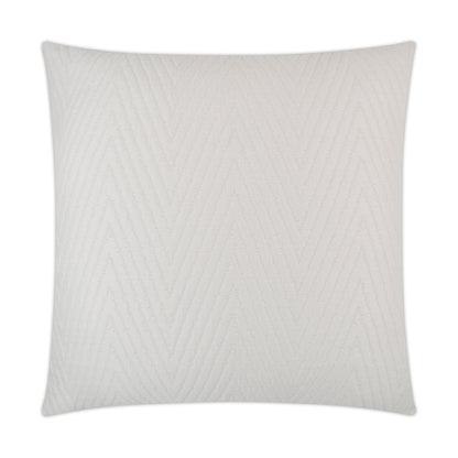 D.V. KAP HOME   24" x 24" Demure Pillow - Ivory Solid, Chevron    - 3138-I-2424