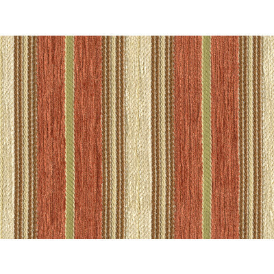 KRAVET DESIGN CHENILLE STRIPES BEIGE,ORANGE,GREEN   - 31388.1612.0