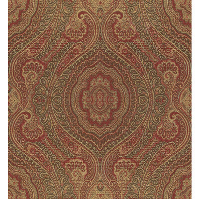 KRAVET DESIGN WEAVE  BURGUNDY/RED,YELLOW,BROWN   - 31420.19.0