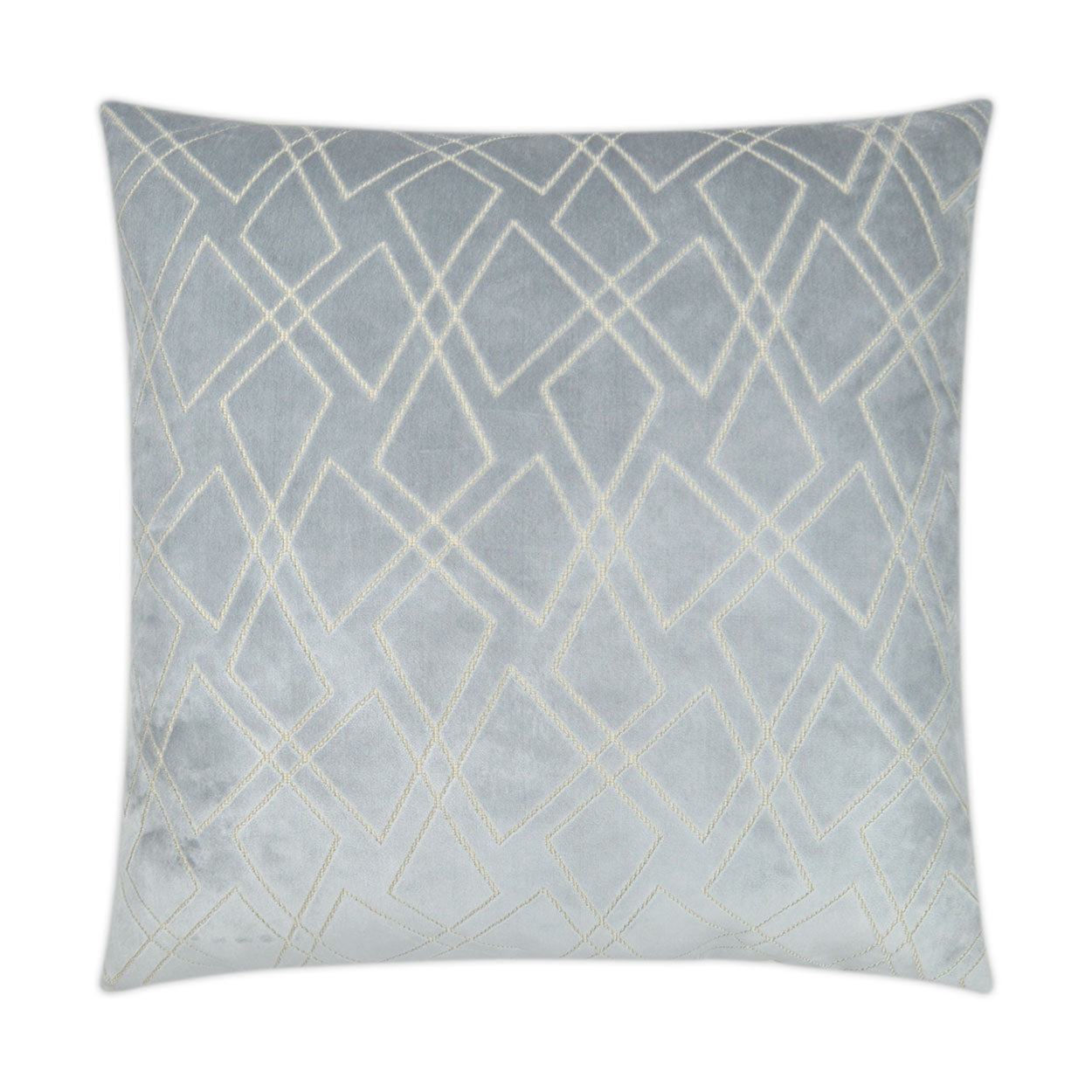 D.V. KAP HOME   24" x 24" Shattered Pillow - Glacier Modern, Transitional, Geometric    - 3147-G-2424