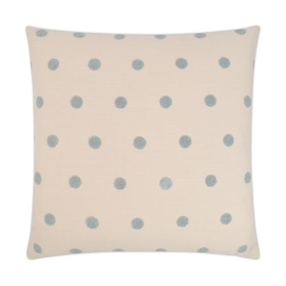 D.V. KAP HOME   24" x 24" Puff Dotty Pillow - Pink Textured, Circular - Dots    - 3150-P-2424