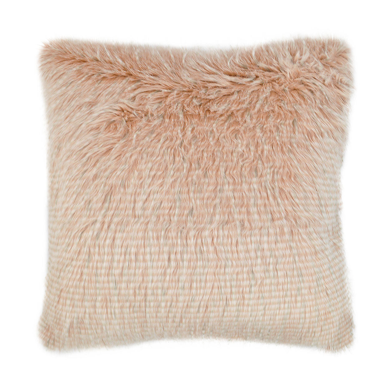 D.V. KAP HOME   24" x 24" Blustery Pillow - Rose Animal, Faux Fur    - 3151-R-2424