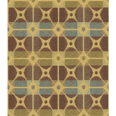 KRAVET CONTRACT CRYPTON GEOMETRIC BEIGE,BLUE,BROWN   - 31549.615.0