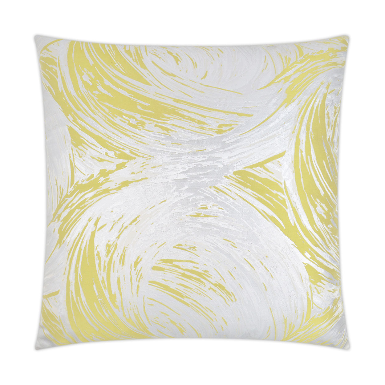 D.V. KAP HOME   24" x 24" Tornado Pillow - Citron Modern, Abstract    - 3159-C-2424