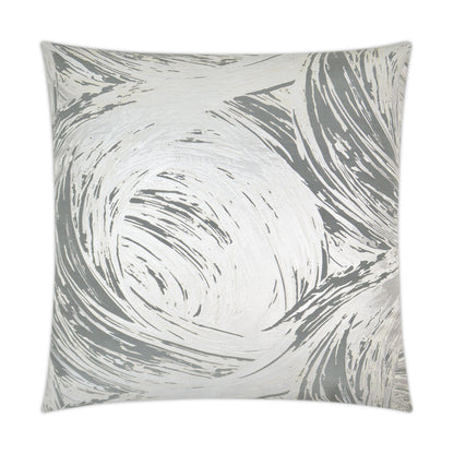 D.V. KAP HOME   24" x 24" Tornado Pillow - Pewter Modern, Abstract    - 3159-P-2424