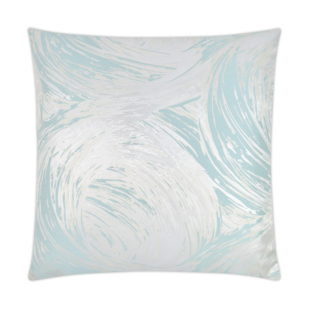 D.V. KAP HOME   24" x 24" Tornado Pillow - Turquoise Modern, Abstract    - 3159-T-2424