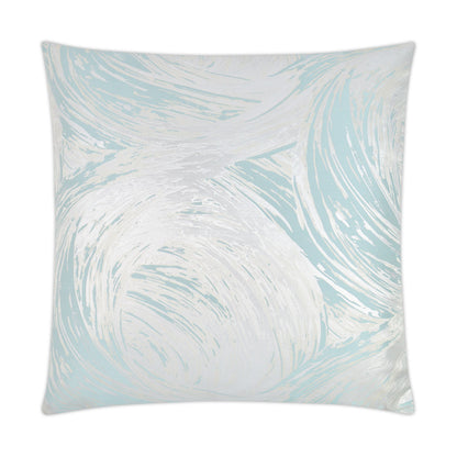 D.V. KAP HOME   24" x 24" Tornado Pillow - Turquoise Modern, Abstract    - 3159-T-2424