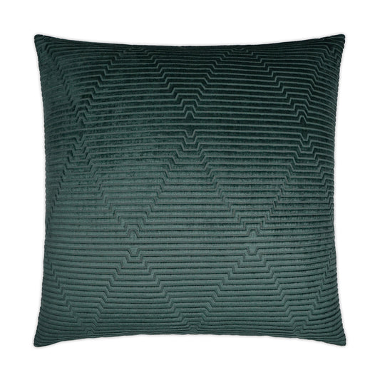 D.V. KAP HOME   24" x 24" Outline Pillow - Hunter Solid, Textured    - 3164-H-2424