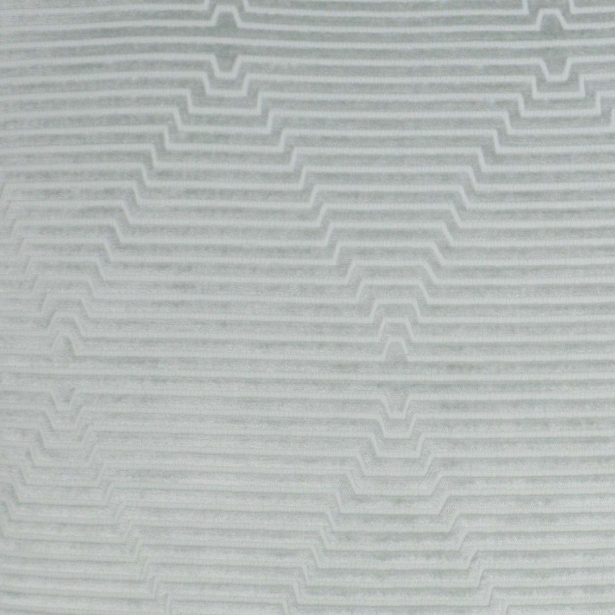 Light grey fabric with a raised zigzag chevron pattern formed by horizontal lines.