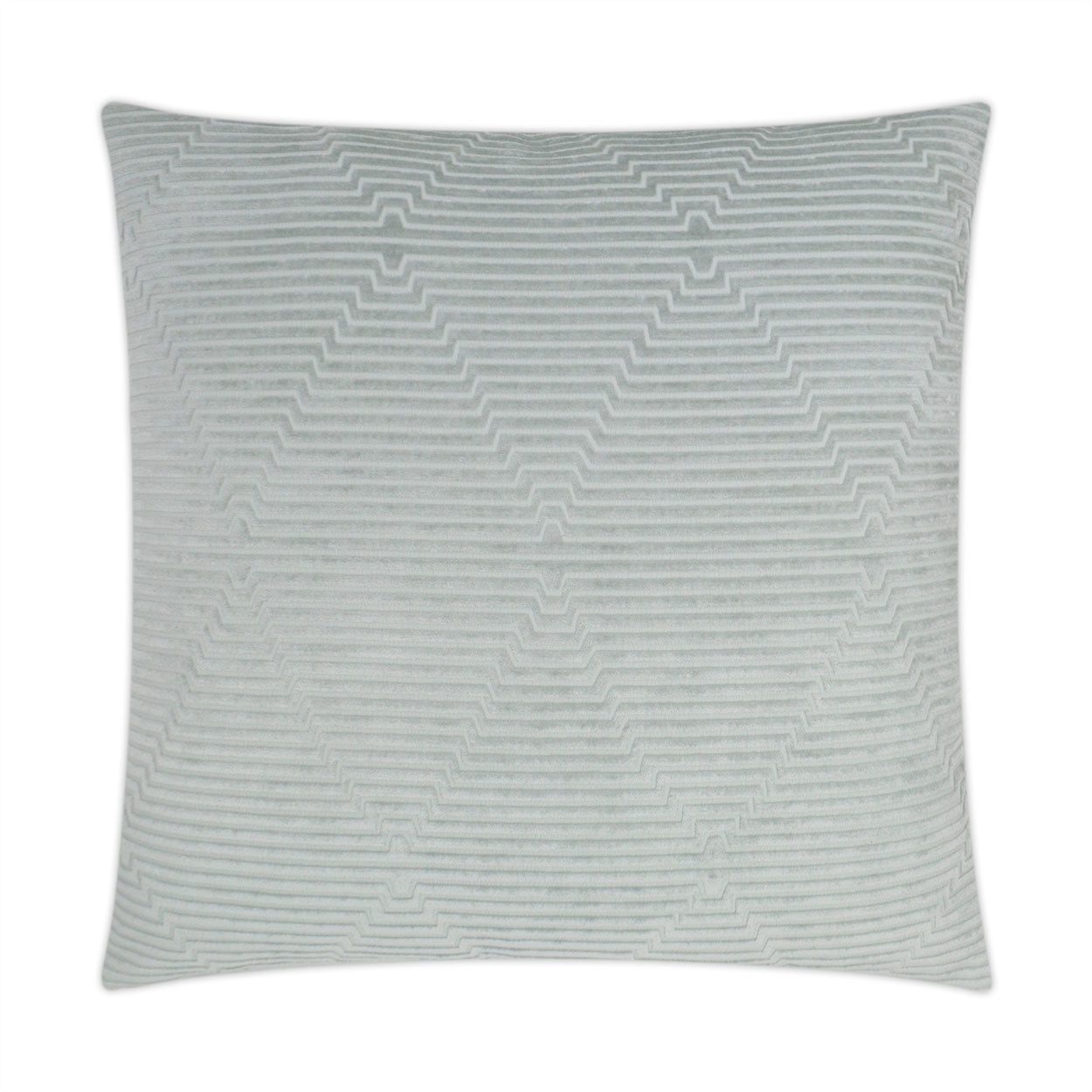 D.V. KAP HOME   24" x 24" Outline Pillow - Spa Solid, Textured    - 3164-S-2424