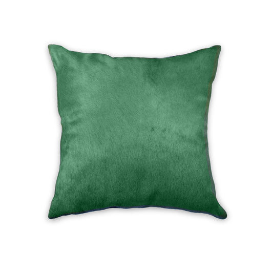 18" Verde Cowhide Throw Pillow