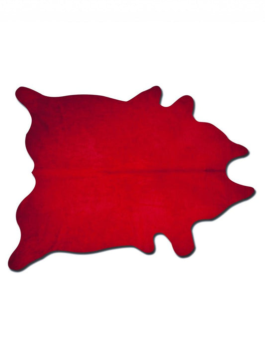 6' X 7' Blue Cowhide Area Rug