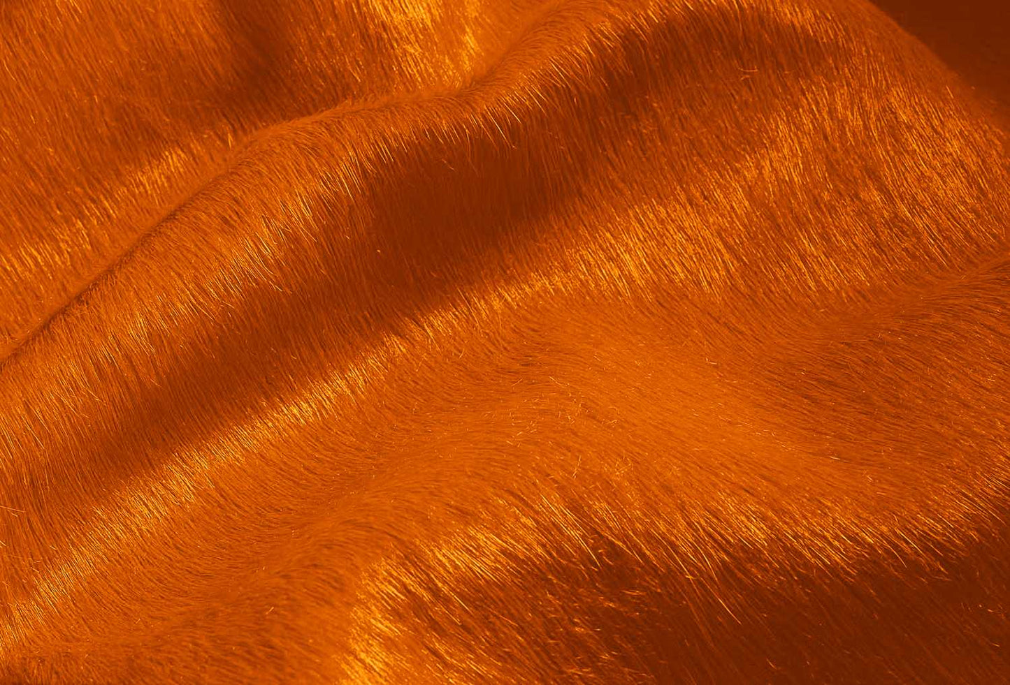 72" X 84" Orange Cowhide - Rug