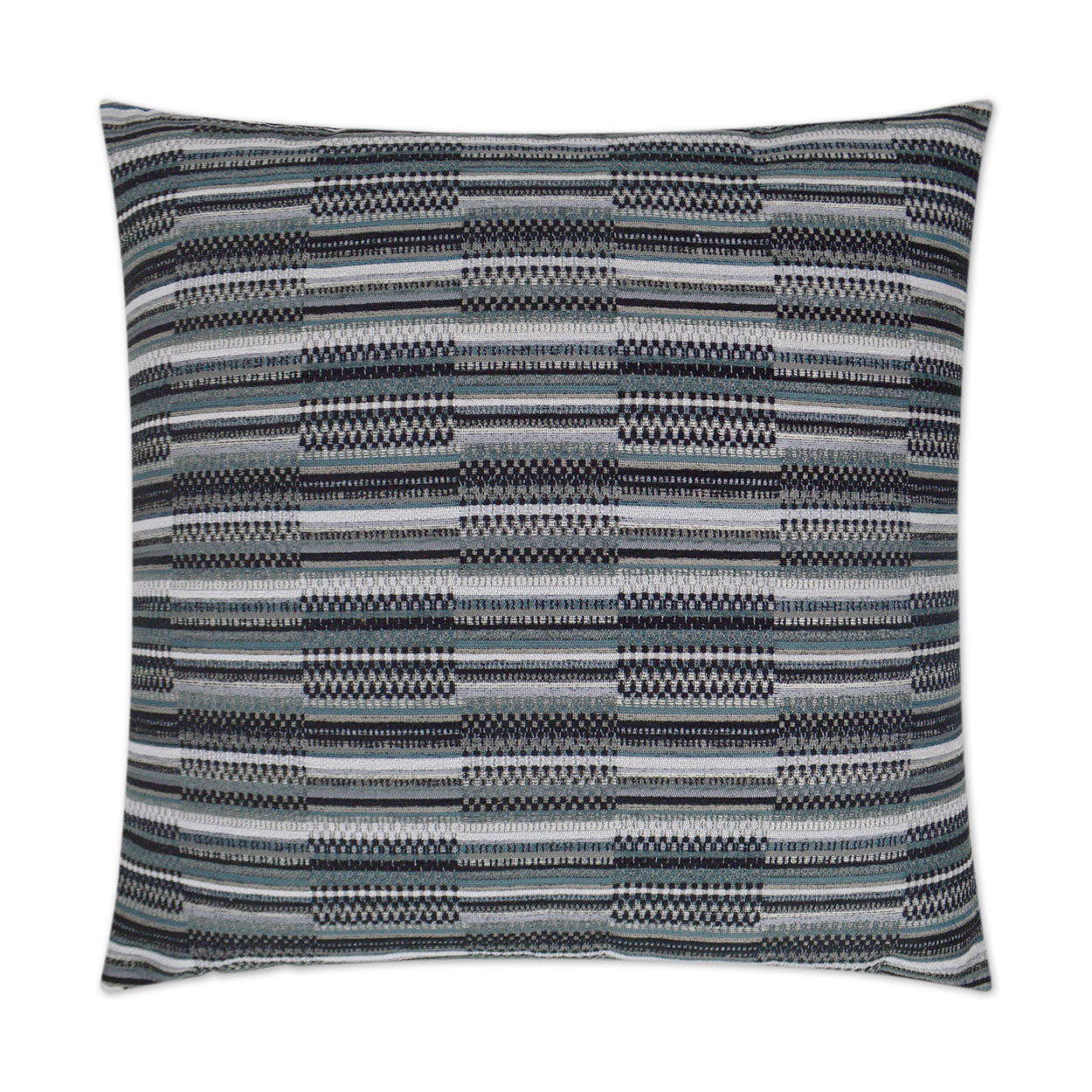 D.V. KAP HOME   24" x 24" Craftsman Pillow - Charcoal Global    - 3168-C-2424