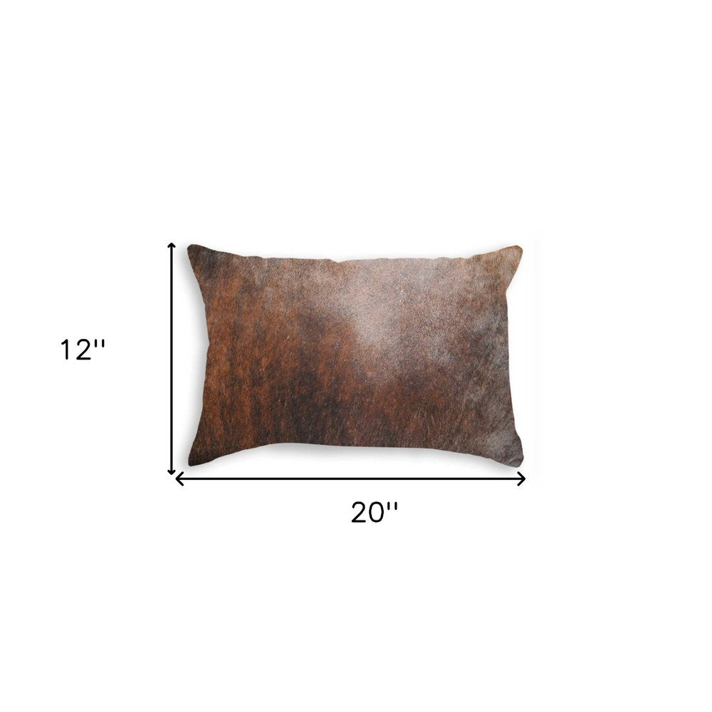 12" X 20" X 5" Firecracker Cowhide  Pillow