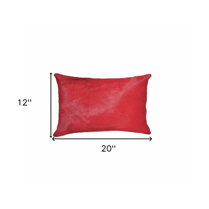 12" X 20" X 5" Firecracker Cowhide  Pillow