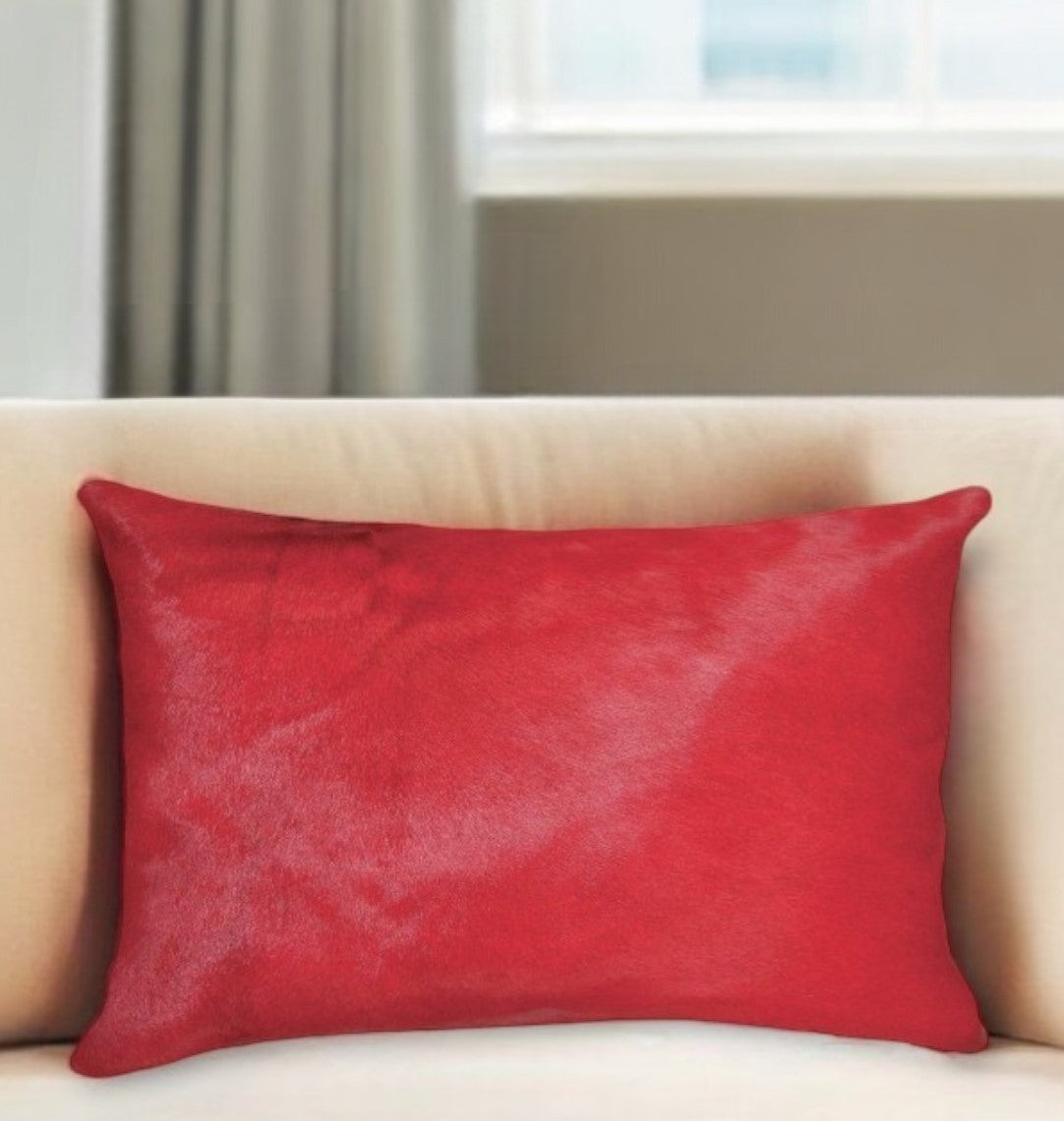 12" X 20" X 5" Firecracker Cowhide  Pillow