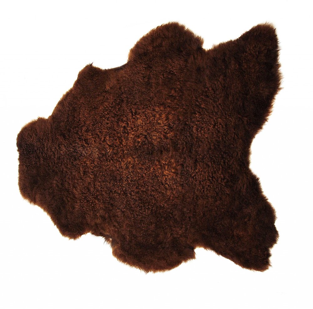 24" X 36" Brown Calfskin - Area Rug