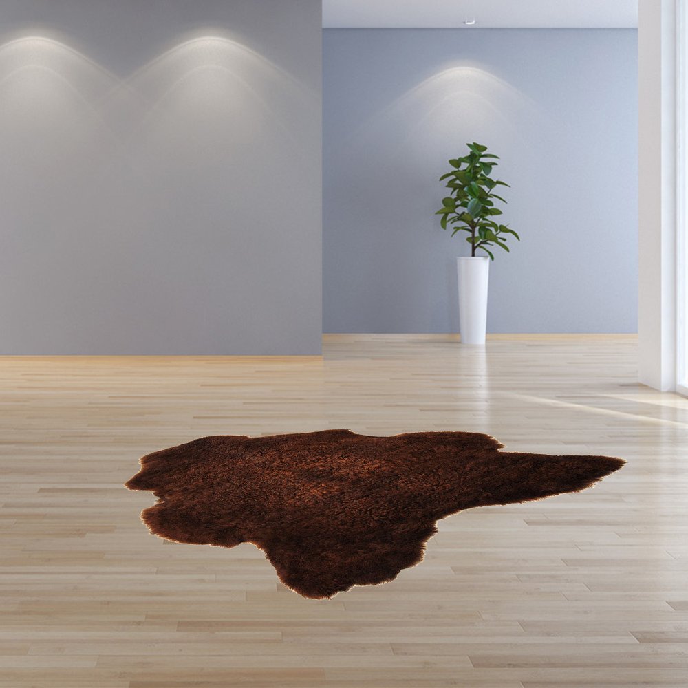 24" X 36" Brown Calfskin - Area Rug
