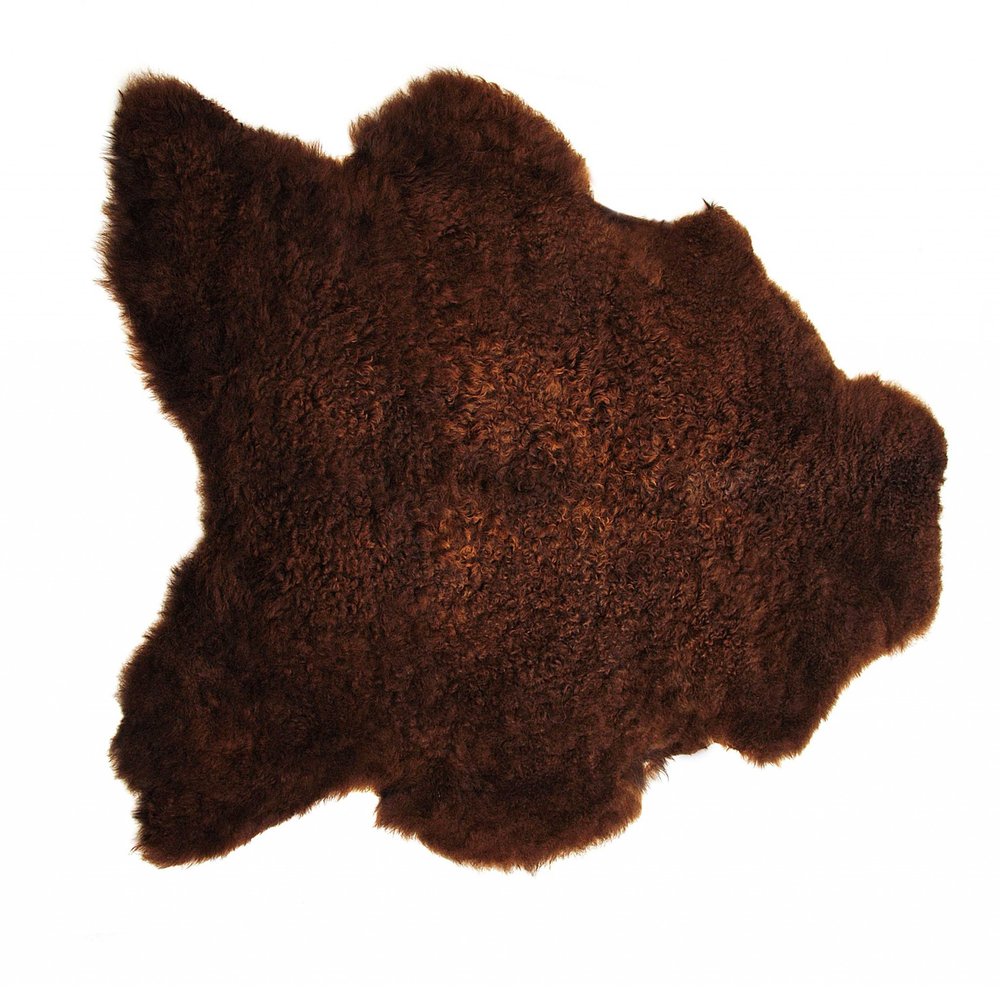 24" X 36" Brown Calfskin - Area Rug