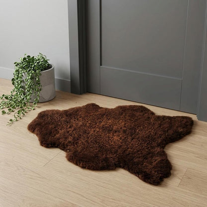 24" X 36" Brown Calfskin - Area Rug