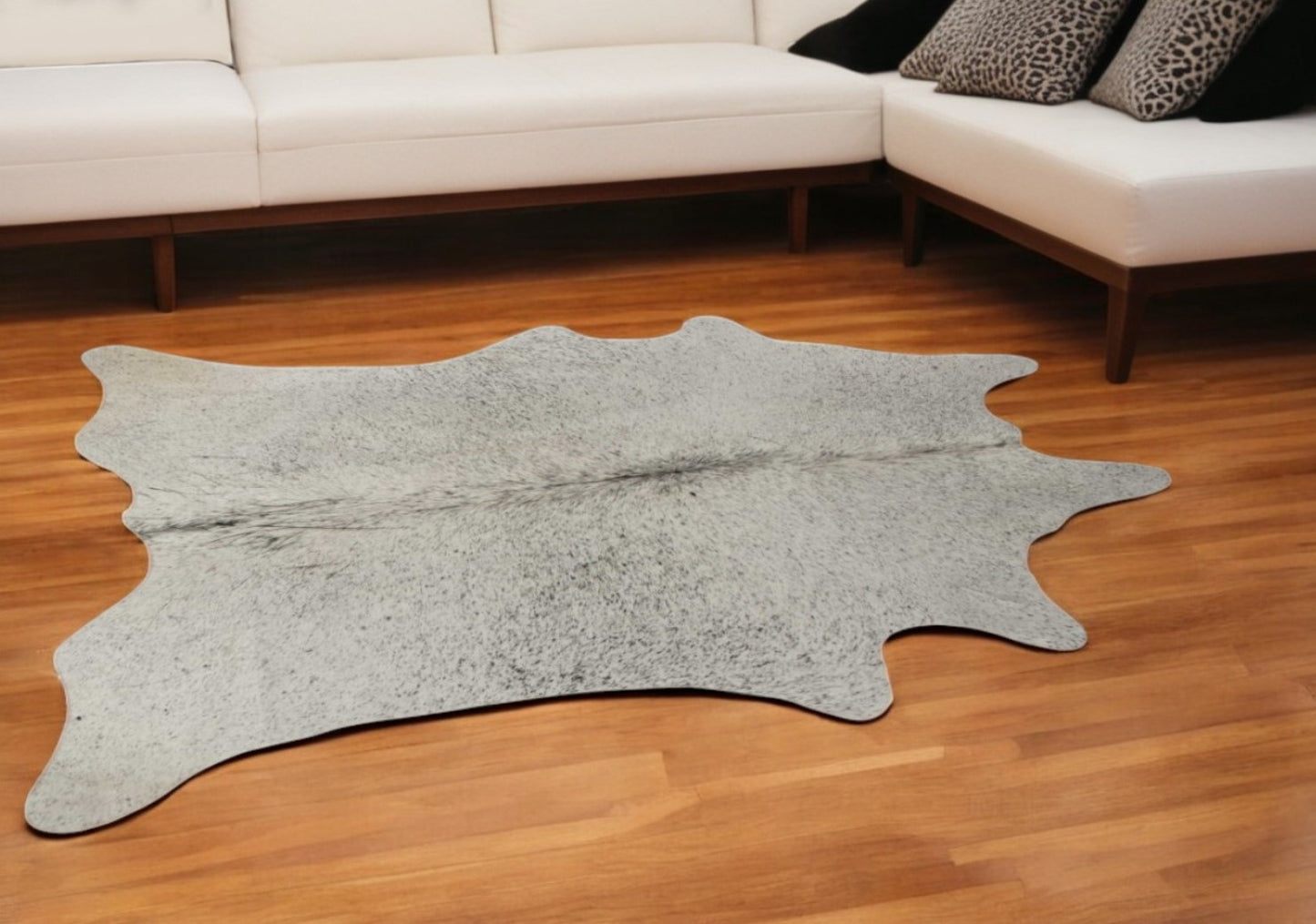 72" X 84" Gray Cowhide - Rug