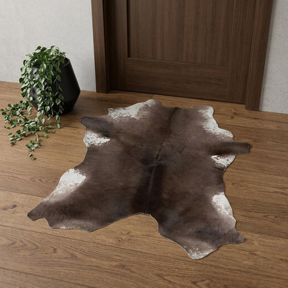 2' X 3' Natural Light Gray Calfskin - Area Rug