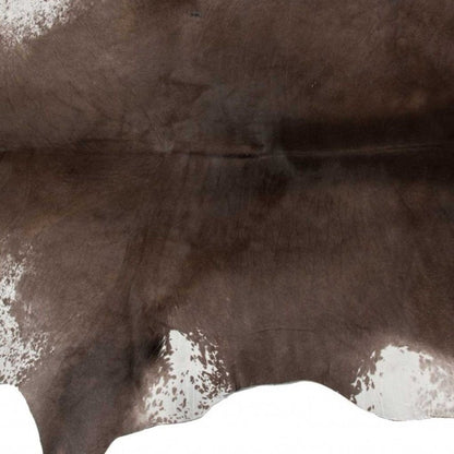 2' X 3' Taupe And White Calfskin - Area Rug