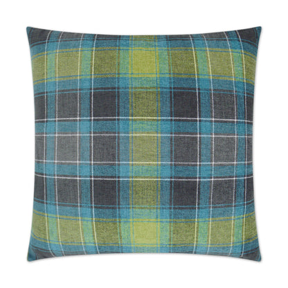D.V. KAP HOME   24" x 24" Talbot Pillow Plaid - Check    - 3171-2424