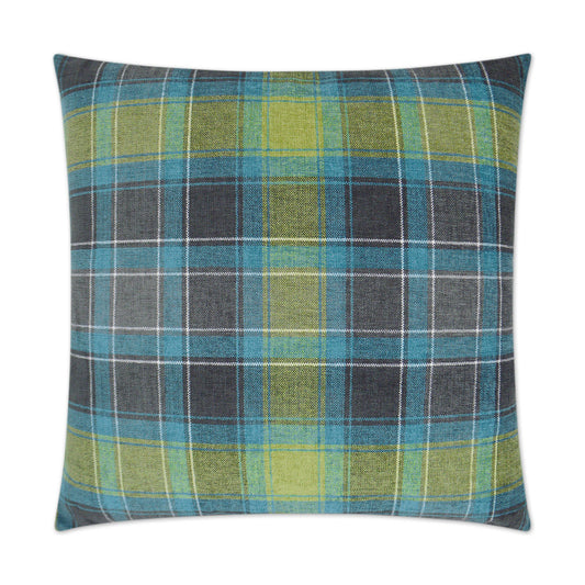 D.V. KAP HOME   24" x 24" Talbot Pillow Plaid - Check    - 3171-2424