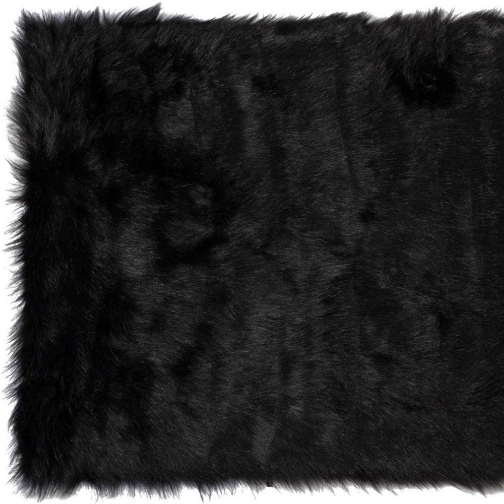 60" X 36" Off White Rectangular Faux Fur - Area Rug