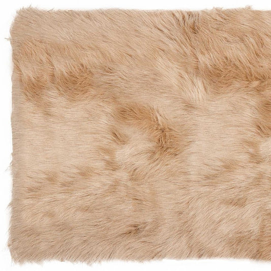 3' X 5' Gray Rectangular Faux Fur - Area Rug