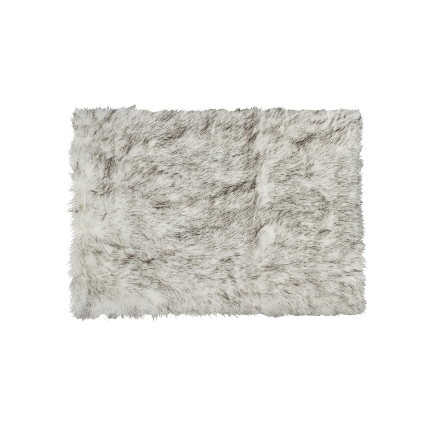 3' X 5' Gray Shag Sheepskin Area Rug