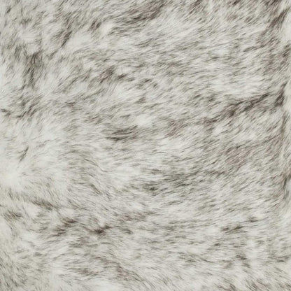 3' X 5' Gray Faux Fur Area Rug