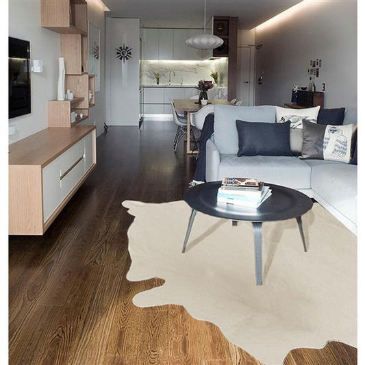 5' X 7' Natural Cowhide Area Rug