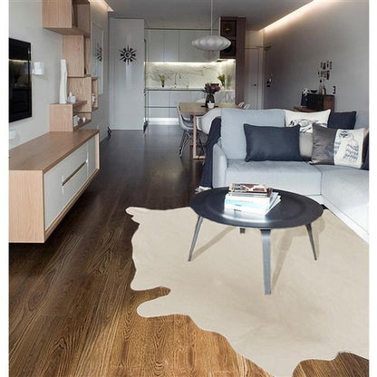 5' X 7' Natural Cowhide Area Rug