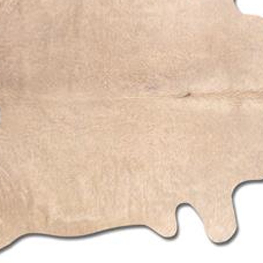 5' X 7' Blue Cowhide Handmade Area Rug