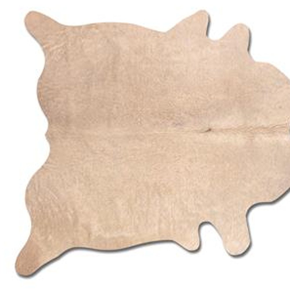 5' X 7' Blue Cowhide Handmade Area Rug