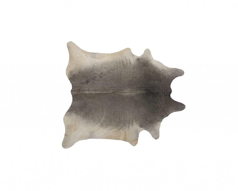 5' X 7' Blue Cowhide Handmade Area Rug