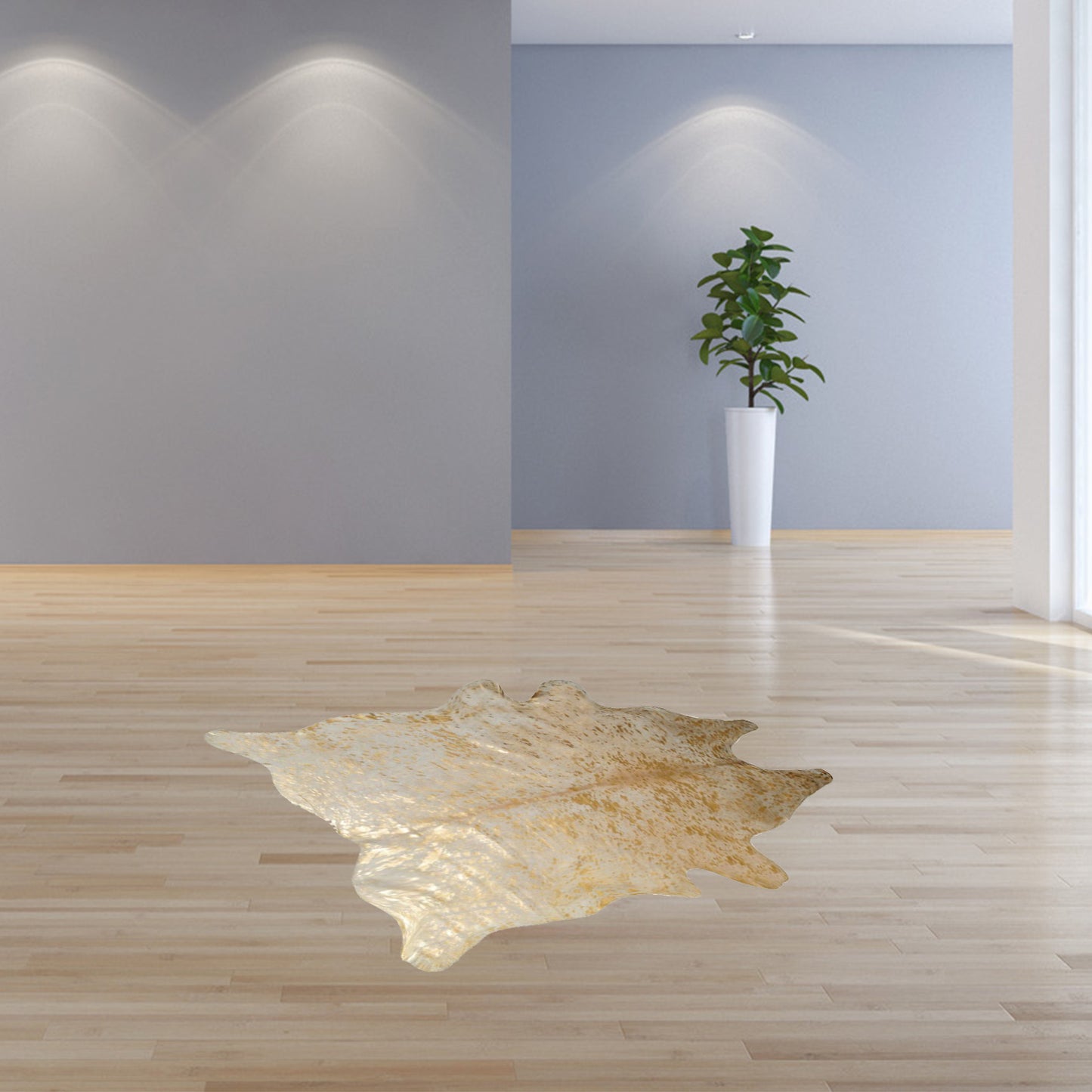 60" X 84" Lime Cowhide - Area Rug