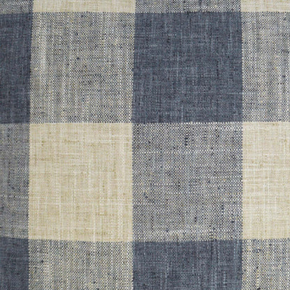 D.V. KAP HOME   24" x 24" Check Please Pillow - Blue Farmhouse, Plaid - Check    - 3174-B-2424